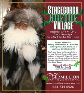 stagecoach village christmas poster